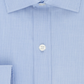 Camisa social masculina Tommy Hilfiger com gola atlética e ajuste azul, tamanho 16 x 34 x 35