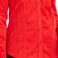 Camisa feminina de veludo cotelê de algodão com botões Charter Club, vermelha, tamanho pequeno e pequeno