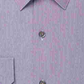 Camisa social masculina Alfani com gola slim fit, roxa, tamanho 15,5 x 34 x 35