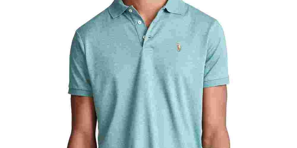Camisa polo masculina Ralph Lauren Slim Fit personalizada, verde, tamanho XX-G