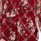 Top feminino Charter Club com estampa mista e decote dividido, vermelho, tamanho pequeno e pequeno