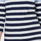 Blusa listrada com bolso Serena feminina Karen Scott, azul, tamanho pequeno, médio