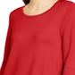 Alfani Women's Hardware SeaPullover Sweater Vermelho Cinza Tamanho Pequeno XL