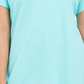 Camisa polo feminina Karen Scott de algodão, azul, tamanho X-S