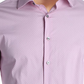 Camisa masculina Alfani com estampa slim fit e botões rosa/branco tamanho GG 17-17/5