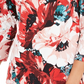 Charter Club Blusa feminina com estampa floral e decote canoa, vermelha, tamanho pequeno