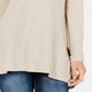 Suéter plissado alto e baixo feminino Style &amp; Co, marrom, tamanho pequeno G