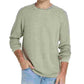Suéter masculino vintage à prova de intempéries com manga raglan e lavagem a pedra, estilo colmeia, bege, tamanho XX-G