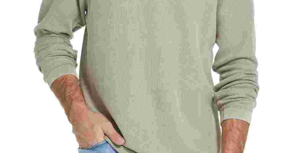 Suéter masculino vintage à prova de intempéries com manga raglan e lavagem a pedra, estilo colmeia, bege, tamanho XX-G