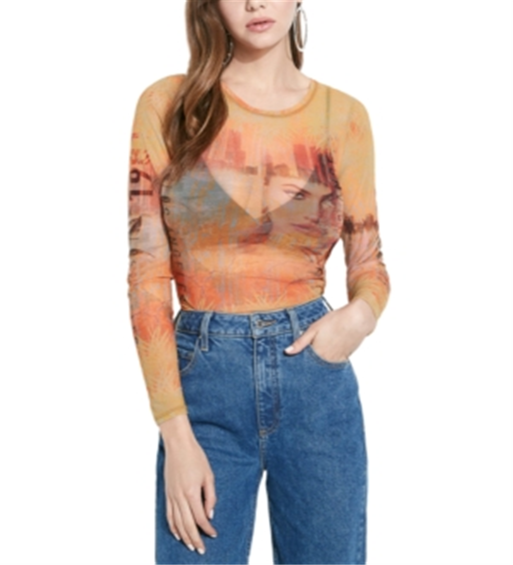 Guss La 1981 Mesh Top Feminino Dourado Tamanho XS