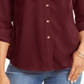 Camisa feminina com botões e estampa sólida Charter Club, vermelha, tamanho pequeno XL