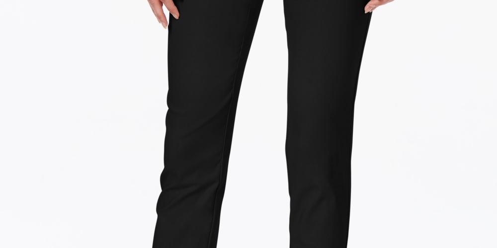 Calça Chelsea Tummy Control Feminina Charter Club Preta Tamanho 6 Petite