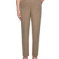 Calça feminina reta Alfred Dunner Boardroom marrom tamanho 24x4,5