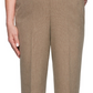 Calça feminina reta Alfred Dunner Boardroom marrom tamanho 24x4,5
