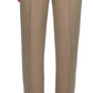 Calça feminina reta Alfred Dunner Boardroom marrom tamanho 24x4,5