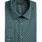 Camisa social masculina Alfani Slim Fit Performance Stretch com estampa de ladrilho quadrado, verde, tamanho GG