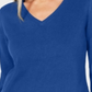 Karen Scott Suéter Feminino Gola V Azul Tamanho Pequeno X-Grande