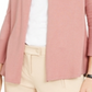 Cardigan feminino Alfani com mangas de encaixe rosa - Clay tamanho pequeno P