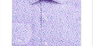 Camisa social masculina Bar III Stretch Slim Fit Lavanda tamanho P