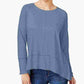 Estilo &amp; Co Feminino Algodão Cano Alto Baixo Azul Tamanho P