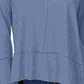 Estilo &amp; Co Feminino Algodão Cano Alto Baixo Azul Tamanho P
