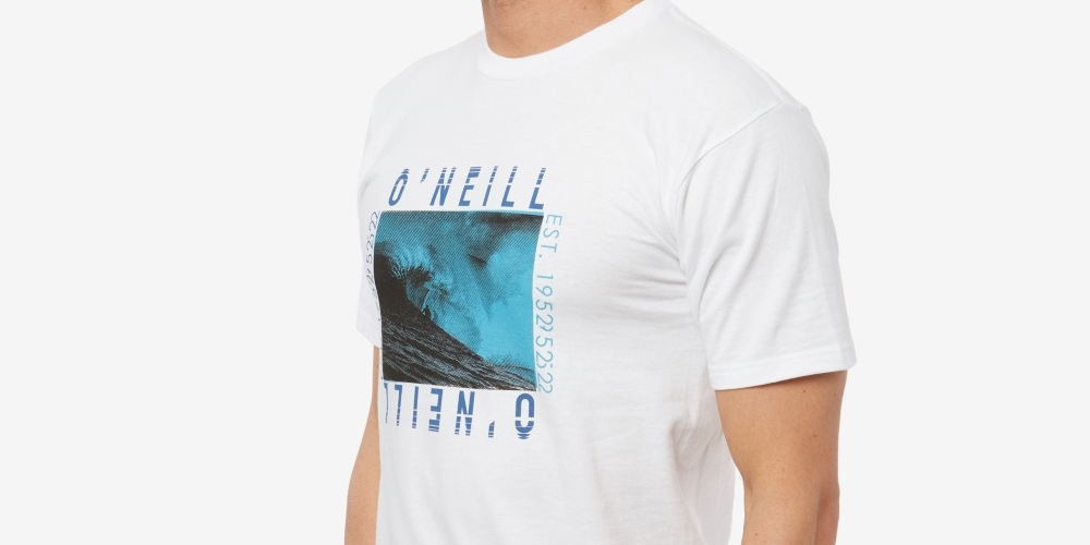 Camiseta masculina O'Neill Surf manga curta branca tamanho P