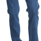 Calça jeans masculina Tommy Hilfiger Slim Tapered Fit Stretch Azul Tamanho 34X30