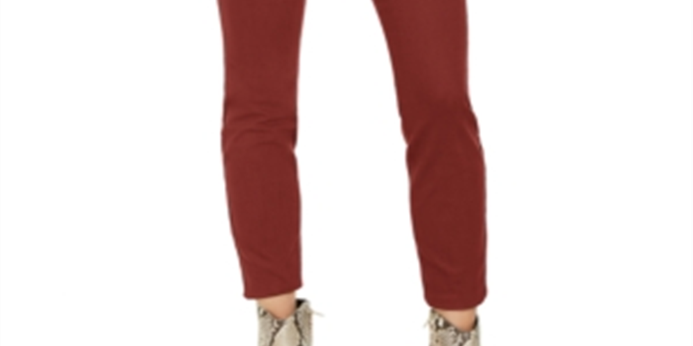 Calça jeans skinny feminina INC International Concepts Essentials Curvy Fit, vermelha, tamanho 16