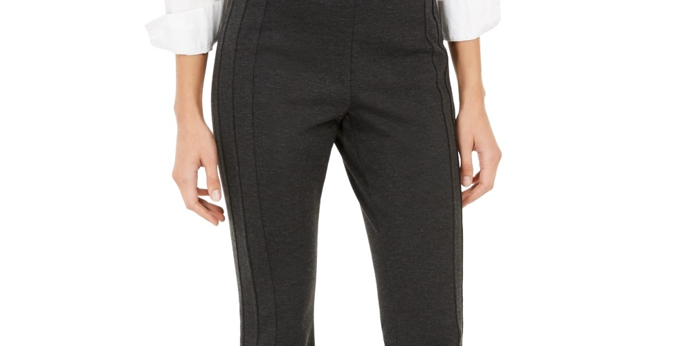 Calça feminina com corte bootcut e ponte costurada da INC International Concepts, cinza, tamanho 6