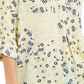 Blusa Maria com estampa floral feminina Charter Club, amarela, tamanho extragrande