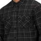 Camisa xadrez Hurley Spitfire masculina, preta, tamanho médio