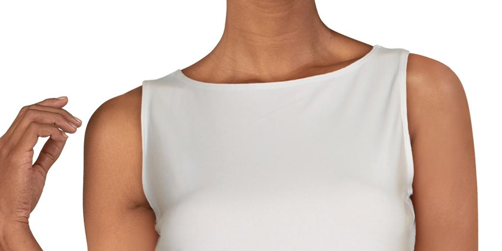 Charter Club Blusa feminina sem mangas com decote canoa, branca, tamanho pequeno P/M