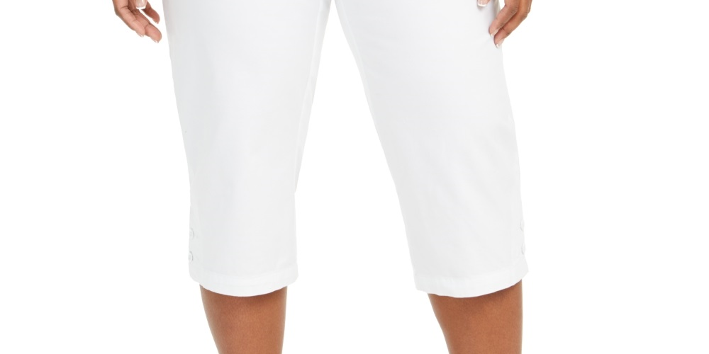 Calça Capri Feminina Karen Scott Branca Tamanho Pequeno Pequeno