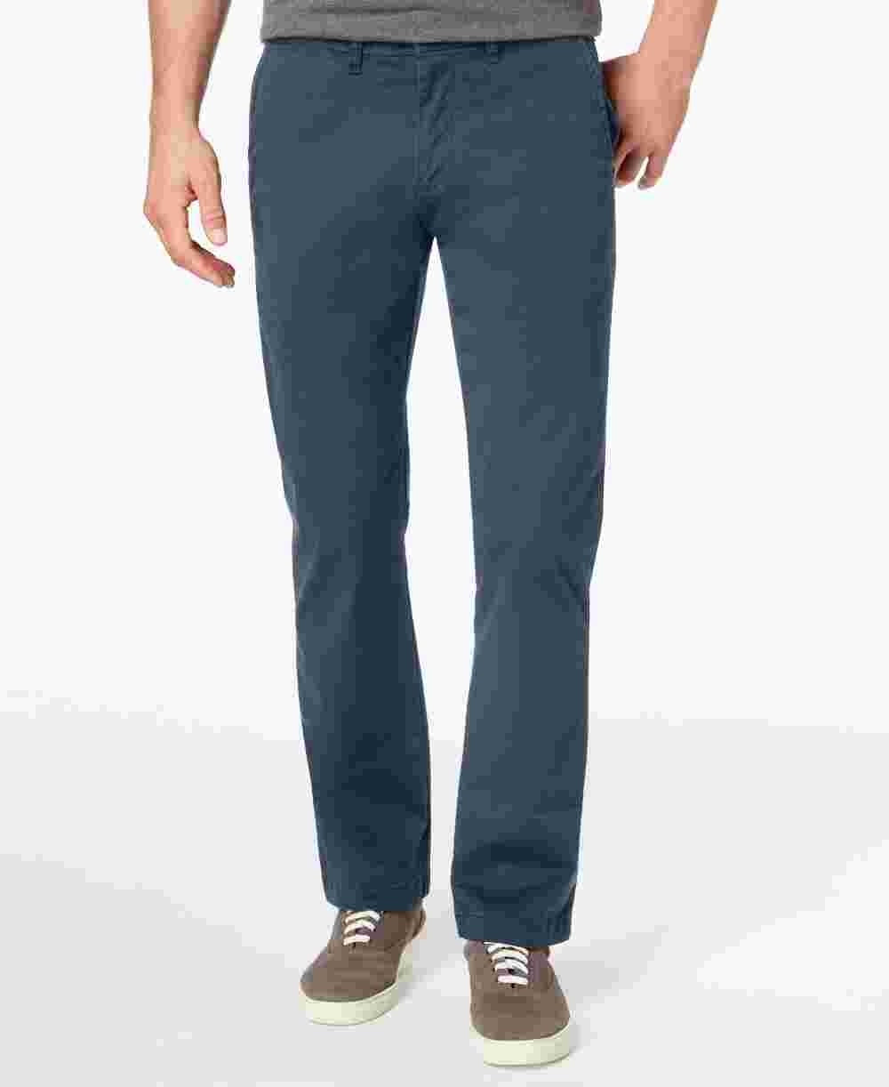 Calça Chino Masculina Tommy Hilfiger Custom Fit Azul Tamanho 38X30