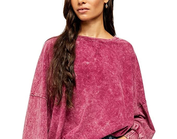 Camiseta Free People 213 Vinho Vermelho Escuro Tamanho Médio