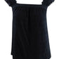 Regata feminina Style &amp; Co com babados, sem mangas, lisa, preta, tamanho extragrande