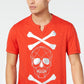 Camiseta masculina com caveira e ossos cruzados da INC International Concepts, vermelha, tamanho grande