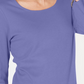 Karen Scott Top feminino de algodão com decote redondo, tamanho P, roxo