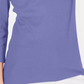 Karen Scott Top feminino de algodão com decote redondo, tamanho P, roxo