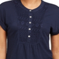 Top texturizado de crochê feminino Style &amp; Co, azul, tamanho XX-G