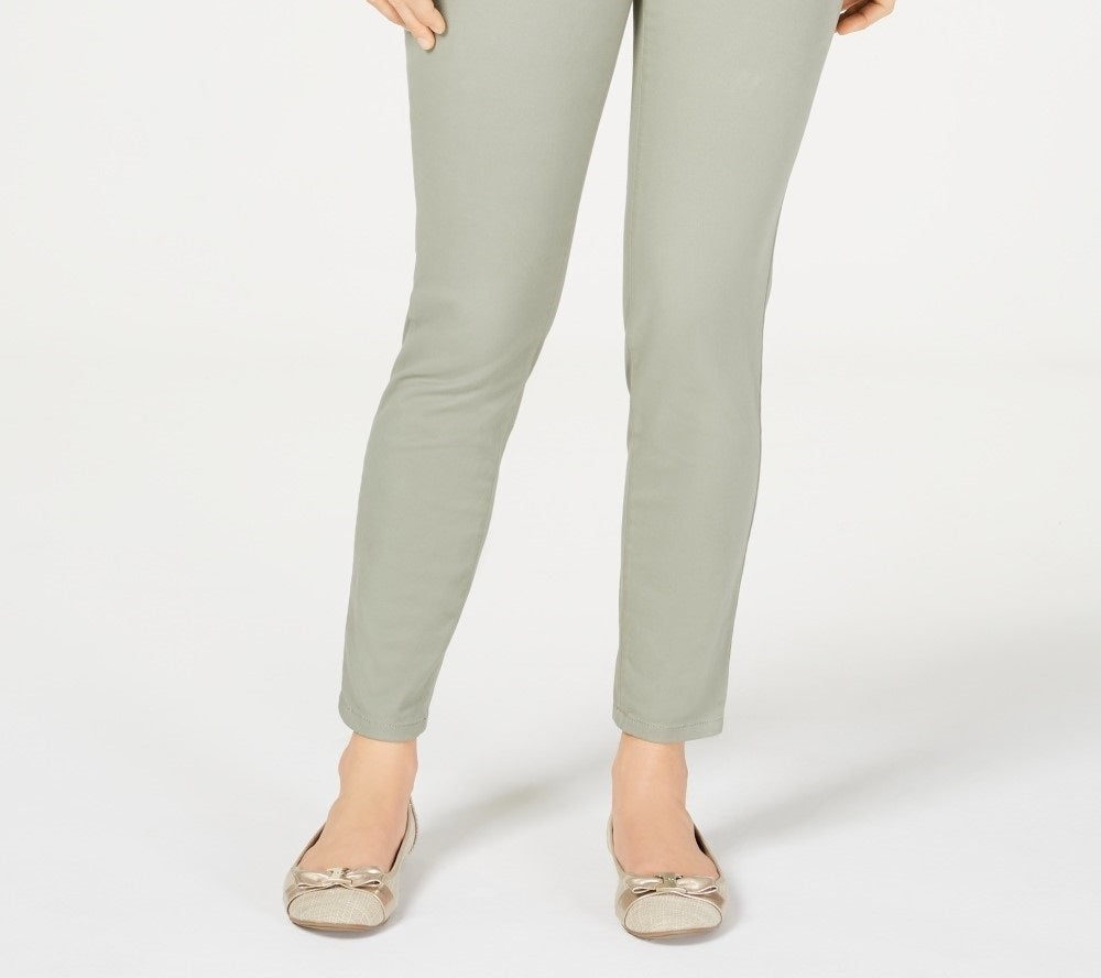 Calça jeans skinny feminina Charter Club Petite Bristol, verde, tamanho 10 P