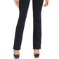 Jeans feminino estilo &amp; co, cintura média, corte bootcut, tamanho 24x4,5, azul escuro