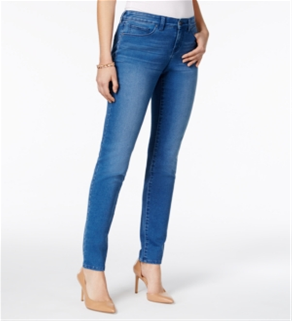 Calça jeans skinny feminina Style &amp; Co Curvy Fit, azul, tamanho 4