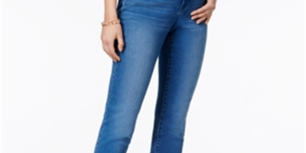 Calça jeans skinny feminina Style &amp; Co Curvy Fit, azul, tamanho 4