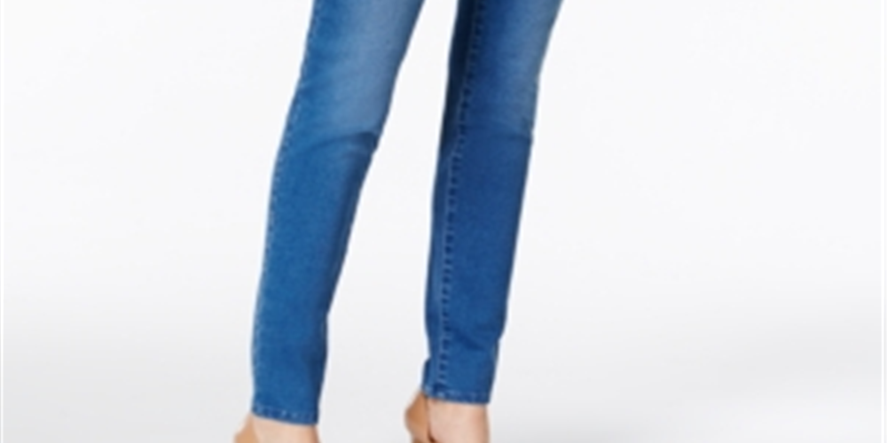 Calça jeans skinny feminina Style &amp; Co Curvy Fit, azul, tamanho 4