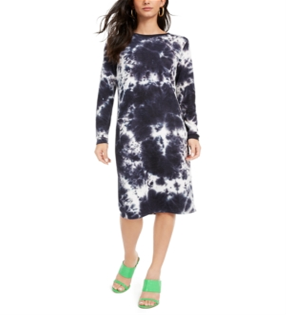 Vestido midi tie-dye infantil One Clothing azul tamanho GG
