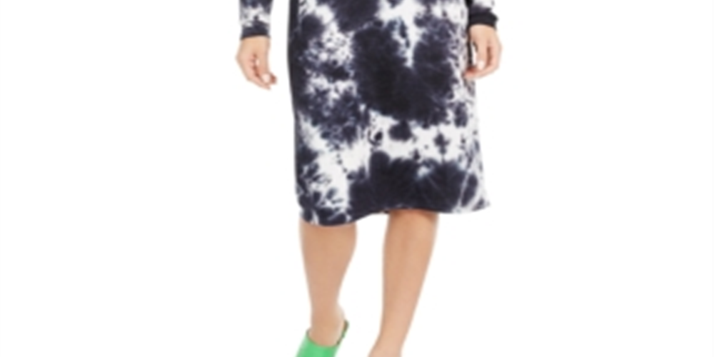 Vestido midi tie-dye infantil One Clothing azul tamanho GG