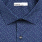 Camisa social masculina Bar III Maxs Slim Fit Performance Azul Tamanho P 14-14/5
