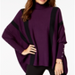 Poncho feminino listrado Alfani, roxo, tamanho pequeno grande