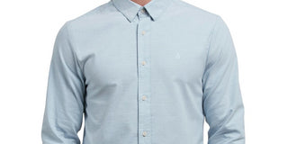 Camisa Oxford Stretch Masculina Volcom Azul Tamanho P
